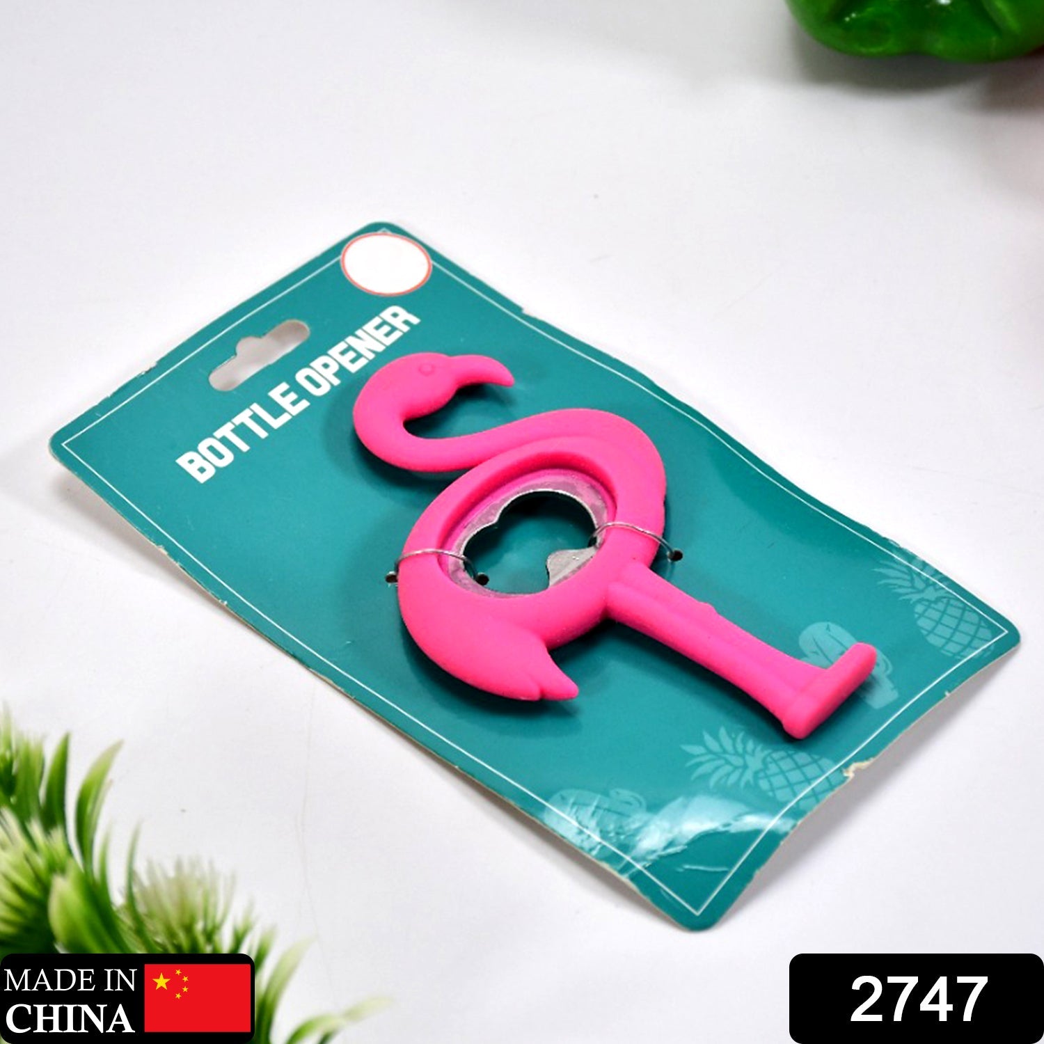 2747 Flamingo Novelty Bottle Opener - Ideal for Cocktail Parties - Made from Silicone and Stainless Steel DeoDap 2747 Flamingo Novelty Bottle Opener - Ideal for Cocktail Parties - Made from Silicone and Stainless Steel DeoDap
